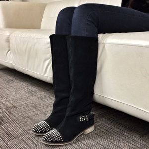 KELSI DAGGER Black Rover Boots