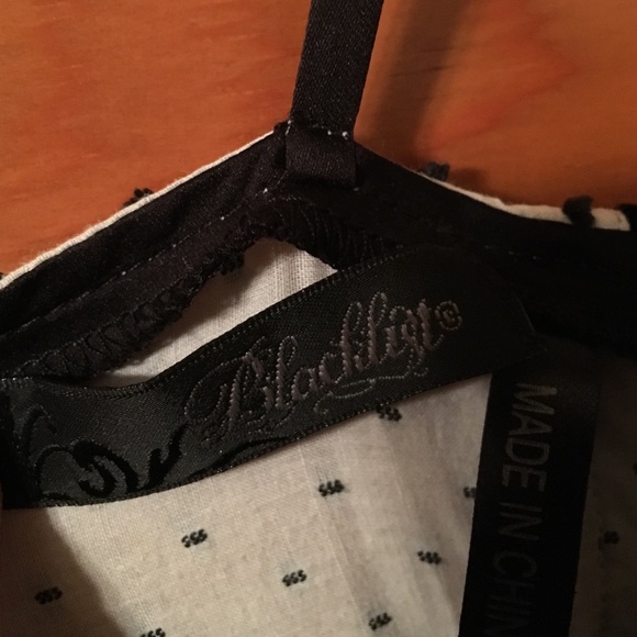 Blacklist Black & White Dot Dress - Sz L - Picture 4 of 4
