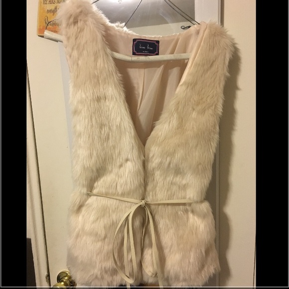 Faux fur vest