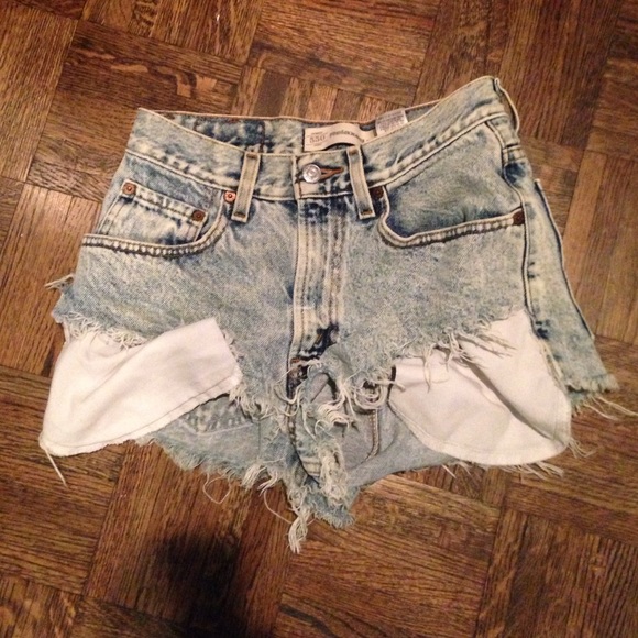 Denim shorts