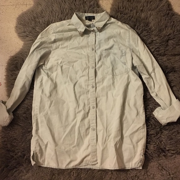 Light denim button up