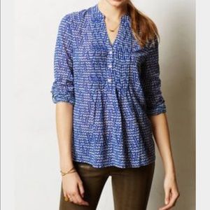 Roll up sleeve tunic/ blouse