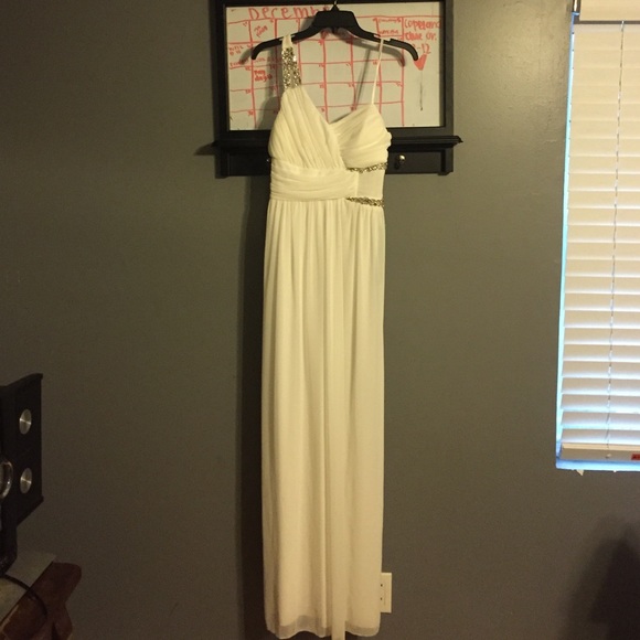 White formal gown