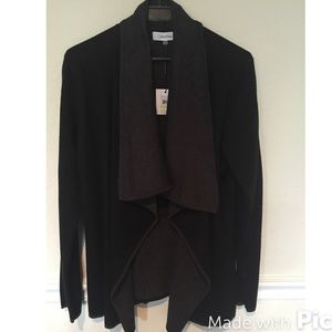 Black/Gray Calvin Klein cardigan