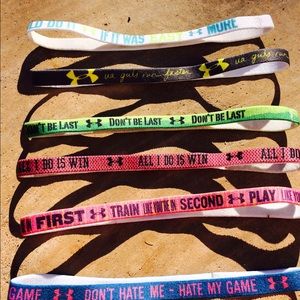 6 BRAND NEW Under Armor Headbands