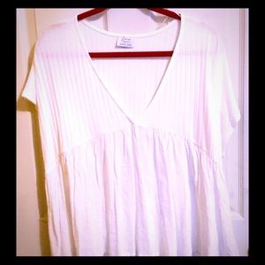 Zara boho blouse in white