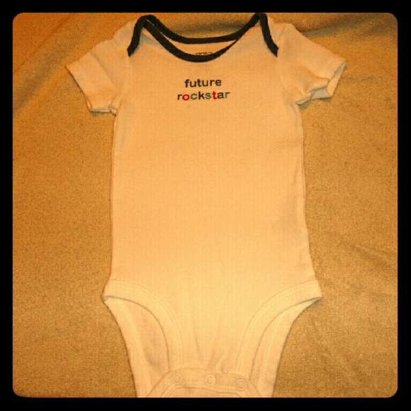 White and grey future rockstar onesie
