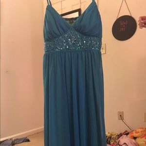 Blue Semi- Formal Babydoll Dress