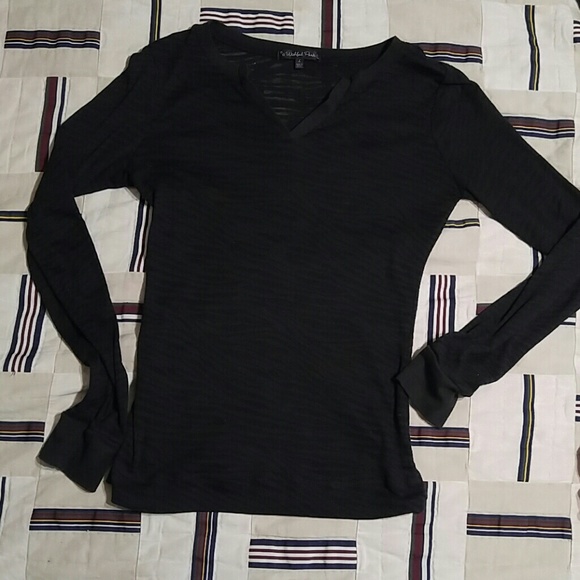 Black long sleeve top - Picture 1 of 3