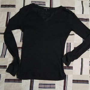 Black long sleeve top