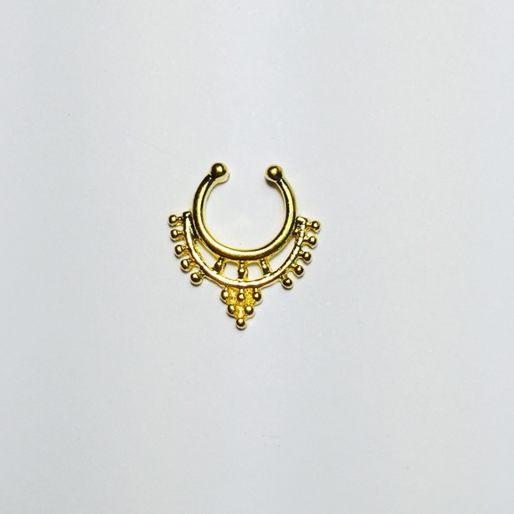 Egyptian Goddess Gold Faux Septum