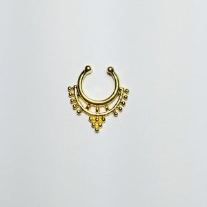 Egyptian Goddess Gold Faux Septum