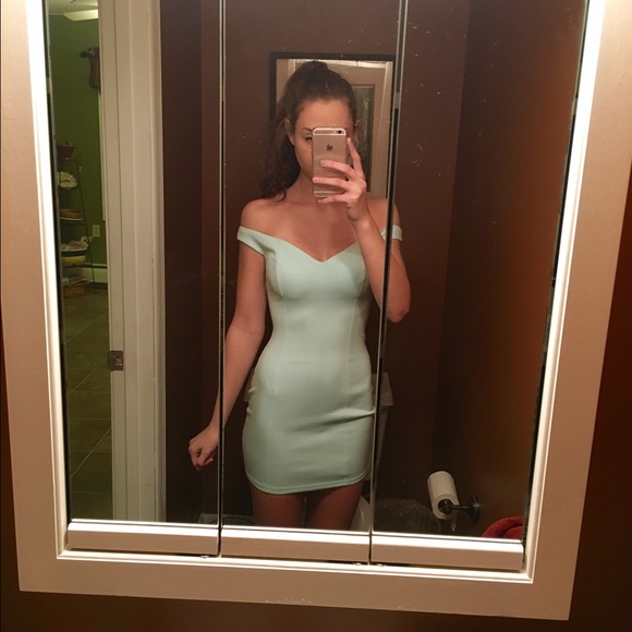 Mint blue Bodycon dress