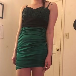 Formal Green Bedazzled Mermaid Dress