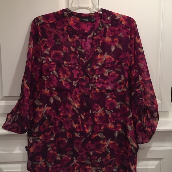 Apt9 floral blouse
