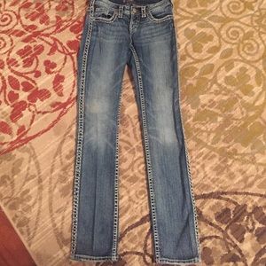 AIKO Silver jeans Size W27/ W34