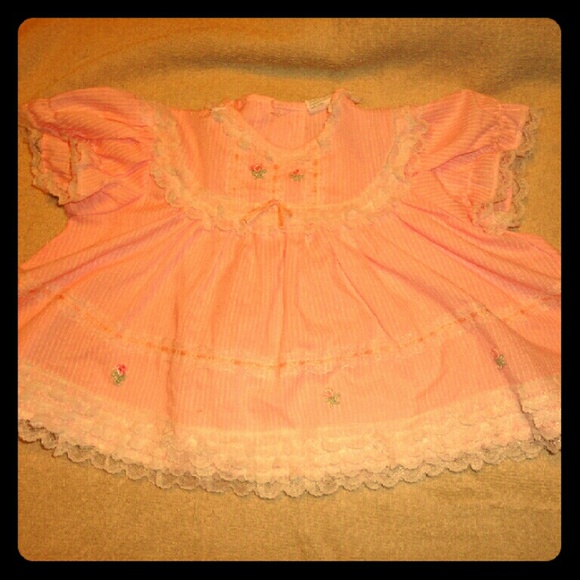 Cute pink and white lace dress