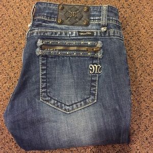 Simple boot cut pocket jeans