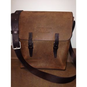 Genuine Distressed Leather Fossil Satchel