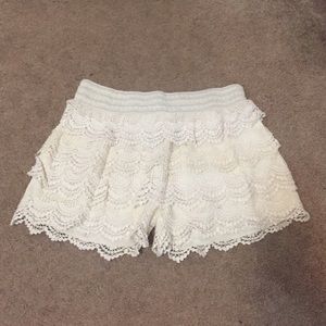 lace shorts