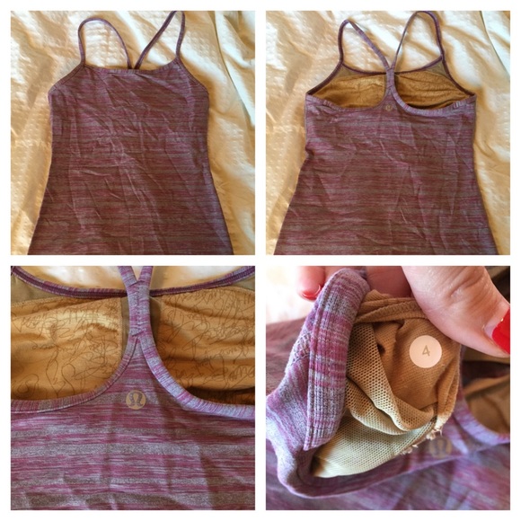 Pre-loved Lululemon Power Y Purple Tank Sz 4