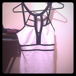 Black and white comes above knee