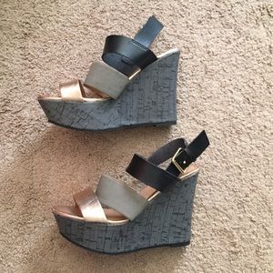 Mossimo Thick Strap Wedges