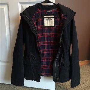 Hollister jacket with flannel lining