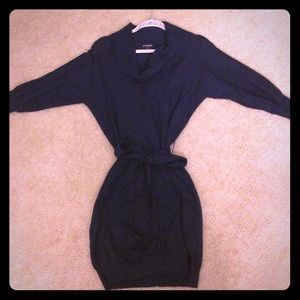 Navy Blue Express Sweater Dress