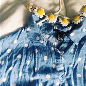 Polka dot forever 21 shirt!