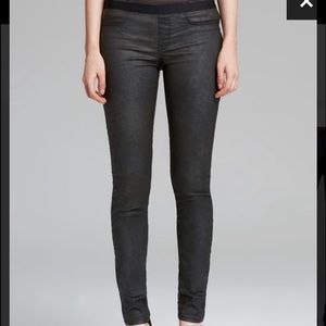 Helmut Lang coated skinny leggings