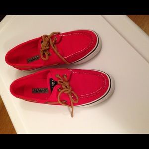 Red Sperry Top-Sider Woman's 6.5