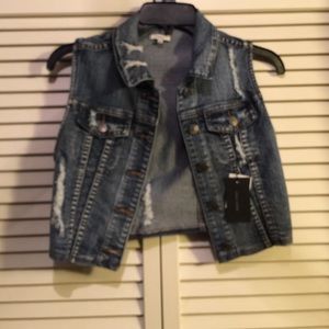 NWT Denim Vest