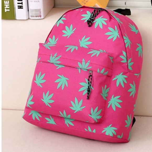 New Korean Maple Leaves Printed Backpack
