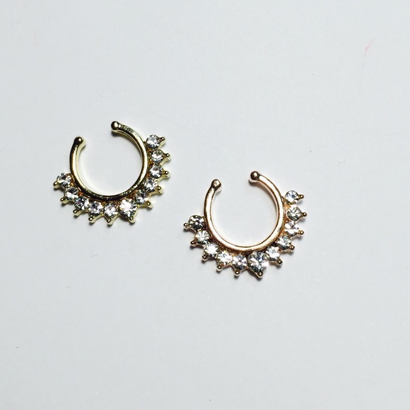 Gold Jeweled Septums 2 pack