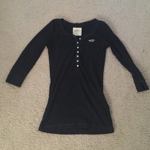 3/4 sleeve navy top
