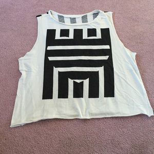 Black and White Muscle tee