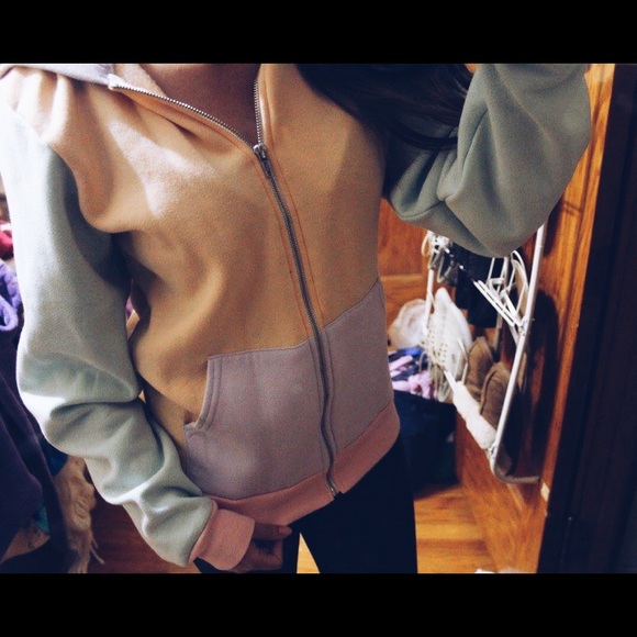 American Apparel color block sweater