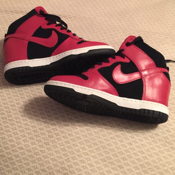 Nike dunk high with hidden wedge