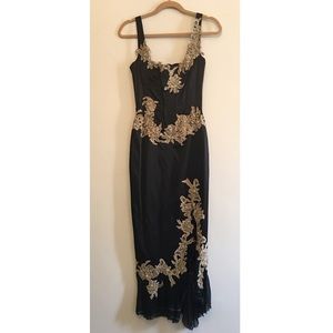 MANDALAY high low satin dress