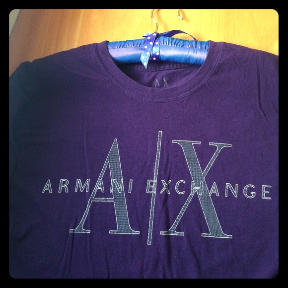 Armani Exchange shirt in plum