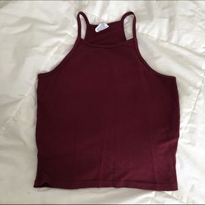 High neck crop top