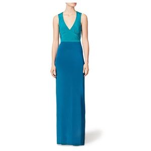 Nicole Miller color block gown
