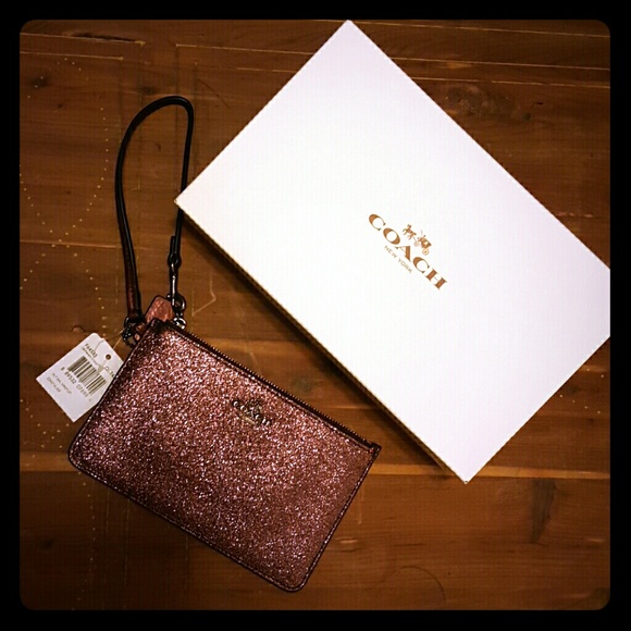 Coach Handbags - COACH Small Glitter Wristlet