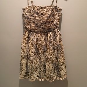 MANGO suit Camouflage Dress with lace lining