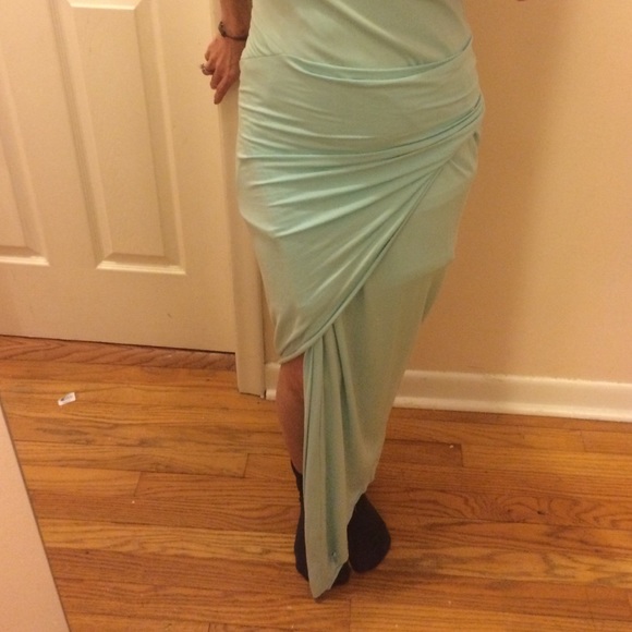 Latiste by Amy twist asymmetrical blue dress BNWT - Picture 3 of 4