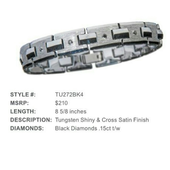SOLD!  Tungsten black diamond bracelet