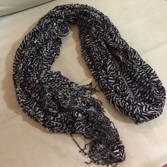 Zebra print scarf