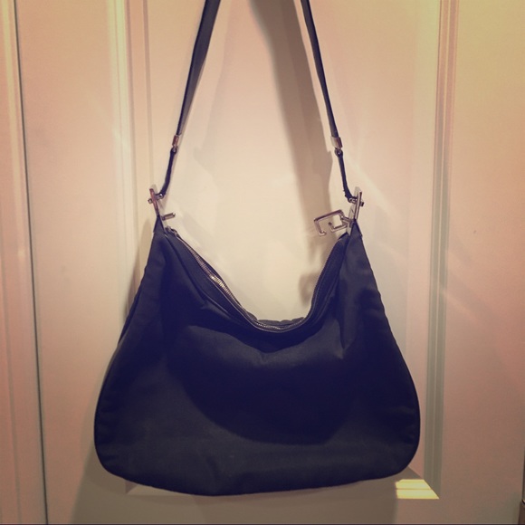 Authentic Gucci Black Nylon Purse
