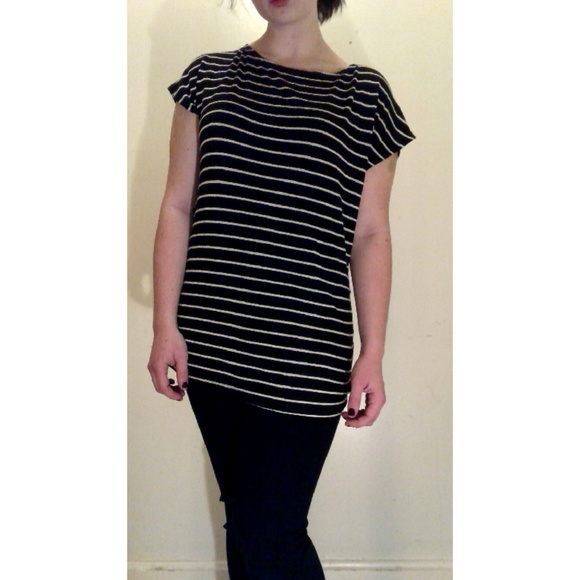 Black & White Striped Blouse